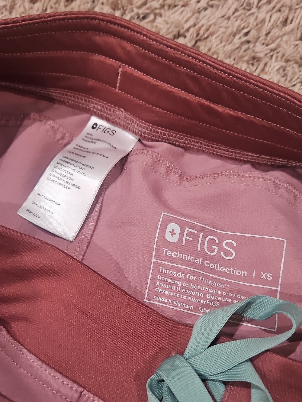 MINERAL MAUVE FIGS SET! XXS Rafaela Top/XS Catarina Top/XS Kade Bottoms - Picture 10 of 12